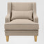 Bondi Armchair Nat/White Piping