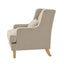 Bondi Armchair Nat/White Piping