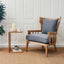 Bondi Armchair Nat/White Piping