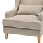 Bondi Armchair Nat/White Piping