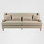 Bondi Hamptons 3 Seat Sofa Natural/White Piping