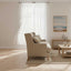 Bondi Hamptons 3 Seat Sofa Natural/White Piping
