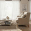 Bondi Hamptons 3 Seat Sofa Natural/White Piping