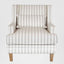 Bondi Armchair Nat Stripe/White Piping