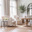 Bondi Armchair Nat Stripe/White Piping
