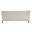 Bondi Hamptons 3 Seat Sofa Natural Stripe W/White Piping