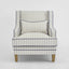 Bondi Armchair Blue Pinstripe