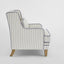 Bondi Armchair Blue Pinstripe