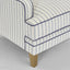 Bondi Armchair Blue Pinstripe