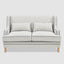 Bondi Hamptons 2 Seat Sofa Blue/White Pin Stripe