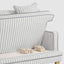 Bondi Hamptons 3 Seat Sofa Blue/White Pin Stripe