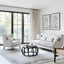 Bondi Hamptons 3 Seat Sofa Blue/White Pin Stripe