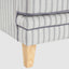 Bondi Hamptons 3 Seat Sofa Blue/White Pin Stripe