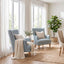 Bayside Pistachio Button Tufted Winged Armchair
