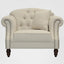 Vaucluse Buttoned Armchair Beige