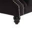 Vaucluse Buttoned 3 Seat Sofa Charcoal W/ Studs