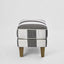 Bondi Hamptons Ottoman Grey/Cream Stripe