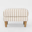 Bondi Ottoman Natural Stripe