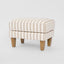 Bondi Ottoman Natural Stripe