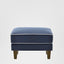 Bondi Ottoman Navy with White Piping