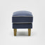 Bondi Ottoman Navy with White Piping
