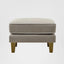 Bondi Ottoman Natural with White Piping