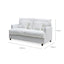 Byron 3 Seat Naked Sofa - Base & Cushion Inserts Only