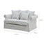 Slip Cover Only - Avalon Hamptons 2 Seat Sofa Stone Stripe
