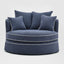 Noosa Hamptons Snuggle Chair Navy with White piping - Slip Cover Only