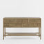Cambridge 6 Drawer Console Elm Natural