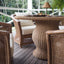Cassius 1.2m Round Dining Table Natural Outdoor