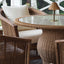 Cassius 1.2m Round Dining Table Natural Outdoor