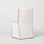 Clifton Dining Chair Slip Cover Ivory w/ Navy Piping