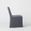 Clifton Dining Chair Slip Cover Navy w/ White Piping