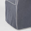 Clifton Dining Chair Slip Cover Navy w/ White Piping