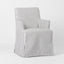 Clifton Dining Chair w/Arms Slip Cover Blue Stripe
