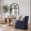 Clifton Dining Chair w/Arms Slip Cover Blue Stripe