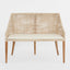 Charlotte Rattan Bench Seat Natural Whitewash