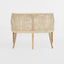 Charlotte Rattan Bench Seat Natural Whitewash