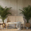 Charlotte Rattan Bench Seat Natural Whitewash