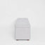 Newport Storage Ottoman White & Blue Pin Stripe