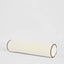 Avoca Bolster Cushion Ivory with Chocolate Piping