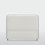 Brighton Bedhead Queen Ivory with Blue piping