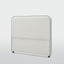 Brighton Bedhead Queen Ivory with Blue piping
