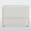 Brighton Bedhead King Ivory with Blue piping