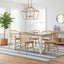 Round Curved Strip Back Dining Chair Natural