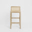 Amalfi Wood & Rattan Counter Stool Natural