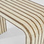 Raya White Shell & Bamboo Console Table.