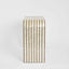 Raya White Shell & Bamboo Console Table.