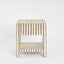 Raya White Shell & Bamboo Bedside Table.